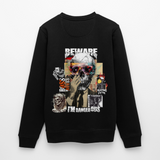 Saxnot, Totenkopf, 1st | Roller, Unisex Bio-Sweatshirt - Schwarz