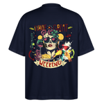 Ruh, Trauben, 1st | Blaster, Oversize Bio T-Shirt, Unisex - Navy