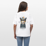 Siriothis, Schmetterling, 1st | Blaster, Oversize Bio T-Shirt, Unisex - Weiß