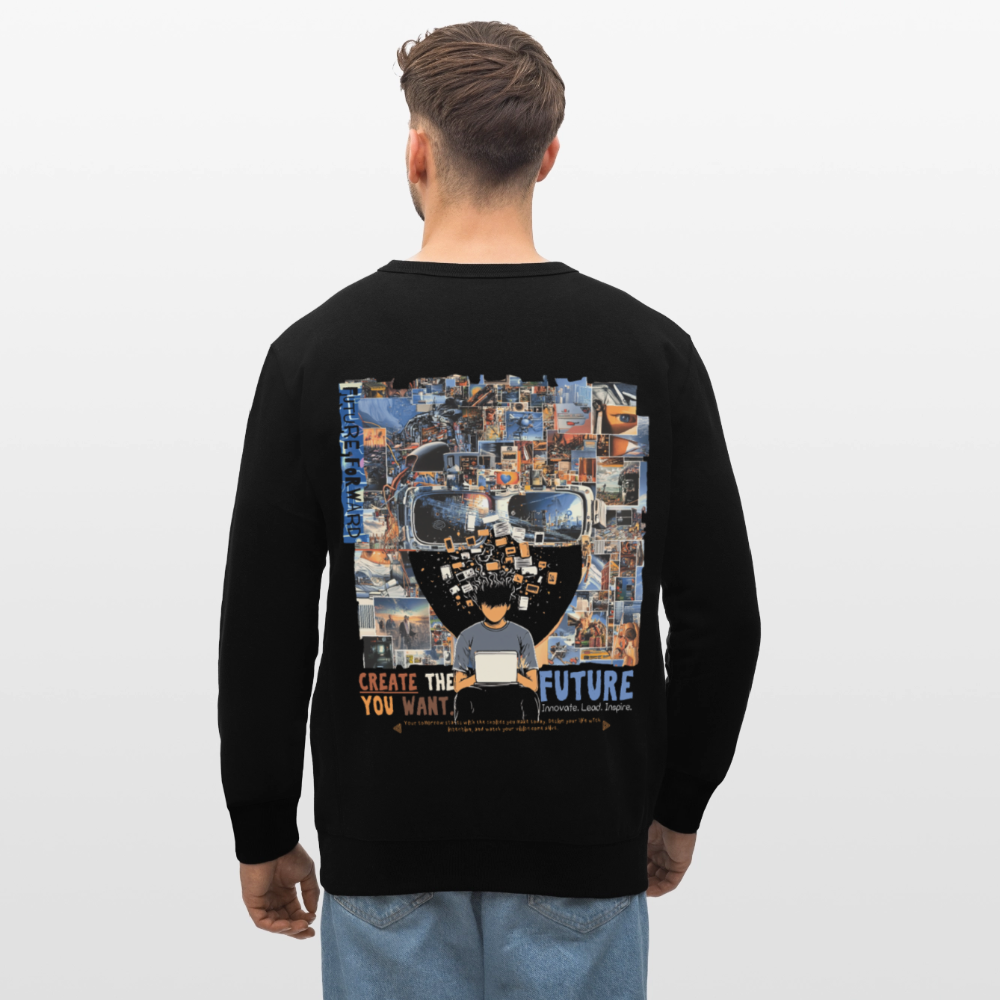 Sakhr, Informatik, 1st | Roller, Unisex Bio-Sweatshirt - Schwarz