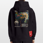 Aphroan, Bär, 1st | Heavyweight Oversized Bio Hoodie, Unisex - SOLID BLACK