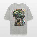 Oceani, Berge, 1st | Blaster, Oversize Bio T-Shirt, Unisex - Grau meliert