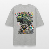 Oceani, Berge, 1st | Blaster, Oversize Bio T-Shirt, Unisex - Grau meliert