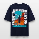 Fuxi, Wüste, 1st | Blaster, Oversize Bio T-Shirt, Unisex - Navy