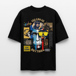 Xurjin, Affe, 1st | Blaster, Oversize Bio T-Shirt, Unisex - Schwarz