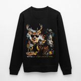 Orphean, Reh, 1st | Roller, Unisex Bio-Sweatshirt - Schwarz