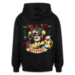 Ruh, Trauben, 1st | Freshhood, Oversized Unisex Hoodie - Schwarz