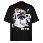 Yuanshi, Auge, 1st | Blaster, Oversize Bio T-Shirt, Unisex - Schwarz