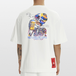 Vorthalos, Skelet, 1st | Heve, Heavyweight Oversized Bio T-Shirt, Unisex - OFF WHITE