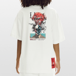Titanis, Totenkopf, 1st | Heve, Heavyweight Oversized Bio T-Shirt, Unisex - OFF WHITE