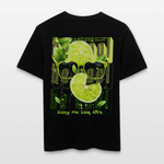 Kali, Limette, 1st | Essential, Relaxed Fit Unisex Bio T-Shirt - Schwarz