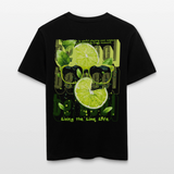 Kali, Limette, 1st | Essential, Relaxed Fit Unisex Bio T-Shirt - Schwarz