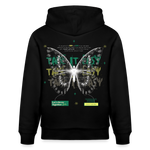Hesinkar, Schmetterling, 1st | Cruiser, Unisex Bio-Hoodie - Schwarz