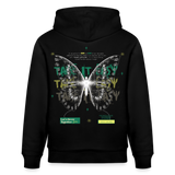 Hesinkar, Schmetterling, 1st | Cruiser, Unisex Bio-Hoodie - Schwarz