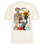 Verdantis, Blaue Augen, 1st | Essential, Relaxed Fit Unisex Bio T-Shirt - Naturweiß 