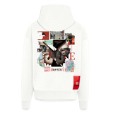 Zentharior, Schmetterling, 1st | Heavyweight Oversized Bio Zip Hoodie, Unisex - OFF WHITE