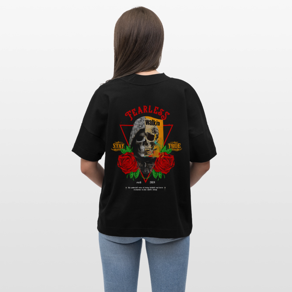 Şoreşvan, Totenkopf, 1st | Blaster, Oversize Bio T-Shirt, Unisex - Schwarz