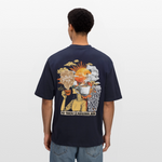Artema, Kaffee, 1st | Breezy, Oversized Unisex T-Shirt - Navy