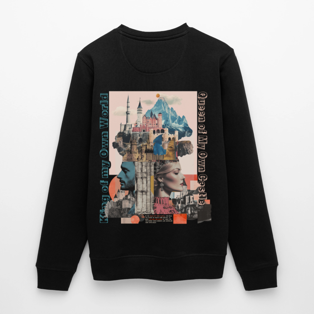 Zephiron, Schloss, 1st | Roller, Unisex Bio-Sweatshirt - Schwarz