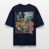 Tangaroa , Skelet, 1st | Blaster, Oversize Bio T-Shirt, Unisex - Navy
