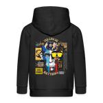 Xurjin, Affe, 1st | Kinder Zip Hoodie - Schwarz
