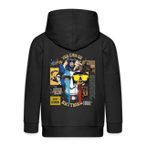 Xurjin, Affe, 1st | Kinder Zip Hoodie - Schwarz