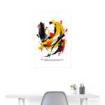 Quasaris, Banane, 1st | Poster 60x90 cm - Weiß