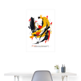 Quasaris, Banane, 1st | Poster 60x90 cm - Weiß