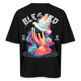 Posei, Taube, 1st | Breezy, Oversized Unisex T-Shirt - Schwarz