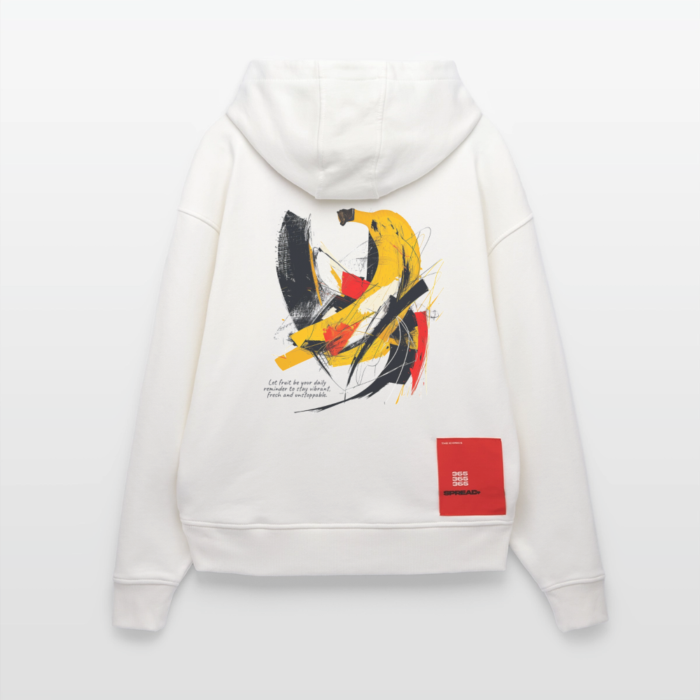 Vegaon, Banane, 1st | Heavyweight Oversized Bio Hoodie, Unisex - OFF WHITE