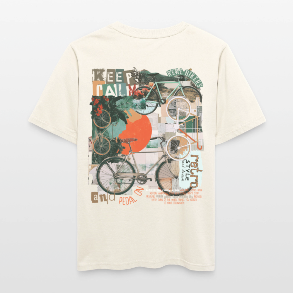 Eldrathis, Fahrrad, 1st | Essential, Relaxed Fit Unisex Bio T-Shirt - Naturweiß 