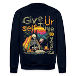 Mihriban, Skelet, 1st | Roller, Unisex Bio-Sweatshirt - Navy