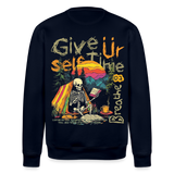 Mihriban, Skelet, 1st | Roller, Unisex Bio-Sweatshirt - Navy