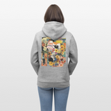 Vaelthar, Blumen, 1st | Cruiser, Unisex Bio-Hoodie - Grau meliert