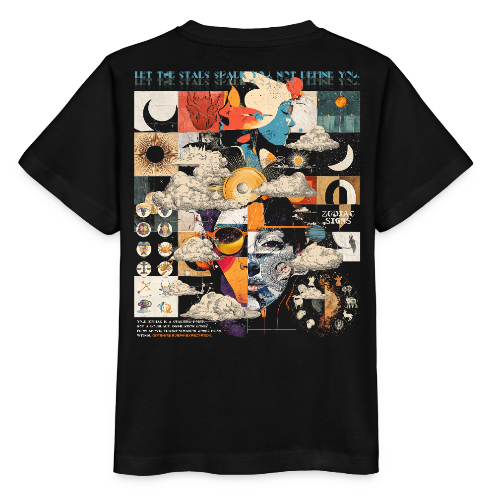 Hekatean, Sternzeichen, 1st | Kinder Bio T-Shirt - Schwarz