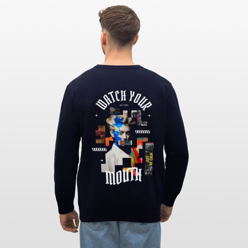 Dewrês, Frau, 1st | Roller, Unisex Bio-Sweatshirt - Navy