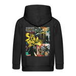 Dionyson, U-Bahn, 1st | Kinder Zip Hoodie - Schwarz