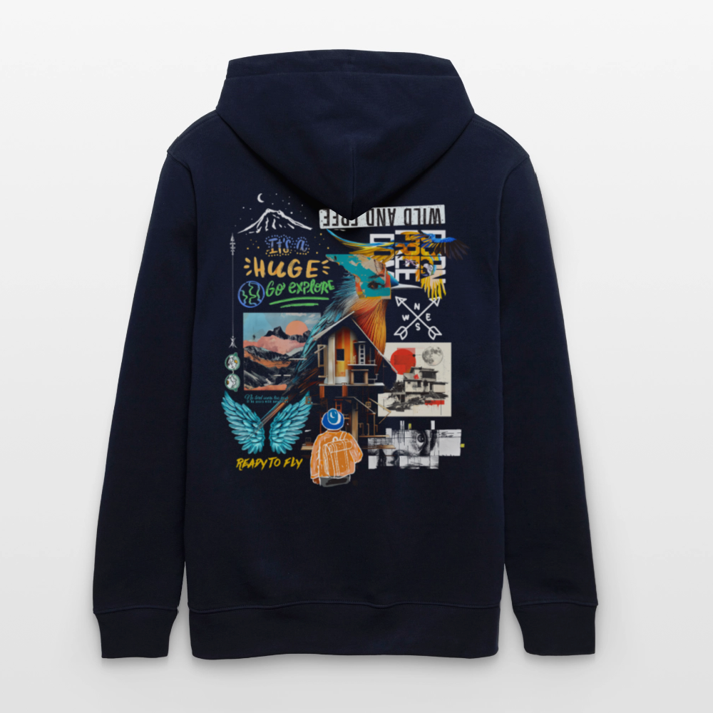 Nüwa, Wandern, 1st | Cruiser, Unisex Bio-Hoodie - Navy