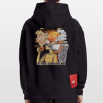 Artema, Kaffee, 1st | Heavyweight Oversized Bio Hoodie, Unisex - SOLID BLACK