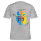Nebularis, Schmetterling, 1st | Essential, Relaxed Fit Unisex Bio T-Shirt - Grau meliert