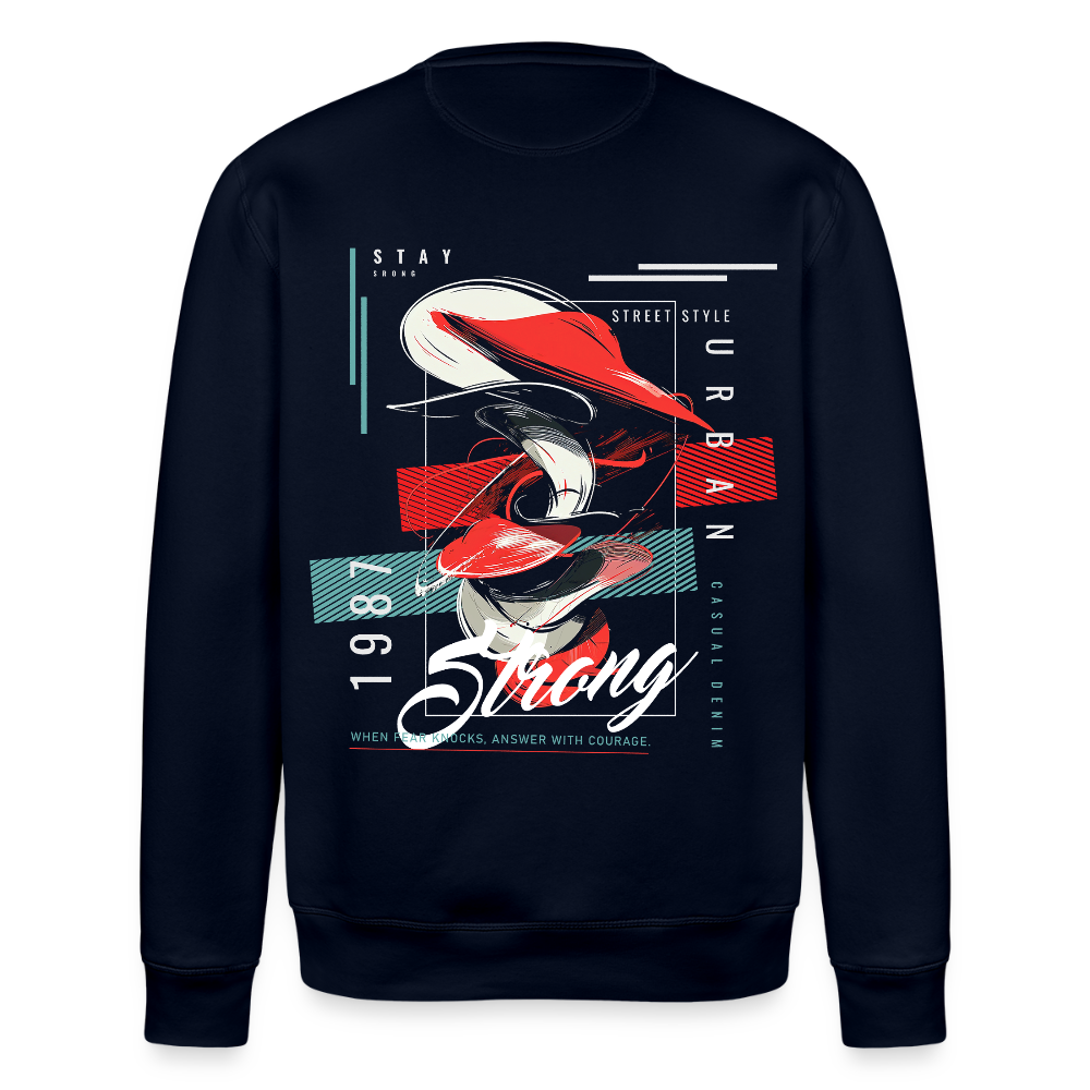 Guanyin, Muschel, 1st | Roller, Unisex Bio-Sweatshirt - Navy
