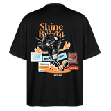 Gulperî, Glühbirne, 1st | Blaster, Oversize Bio T-Shirt, Unisex - Schwarz