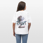 Ignisvar, Haus, 1st | Blaster, Oversize Bio T-Shirt, Unisex - Weiß