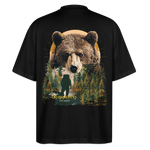 Ghadab, Bär, 1st | Blaster, Oversize Bio T-Shirt, Unisex - Schwarz