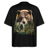 Ghadab, Bär, 1st | Blaster, Oversize Bio T-Shirt, Unisex - Schwarz