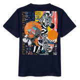 Aresia, Zebra, 1st | Kinder Bio T-Shirt - Navy