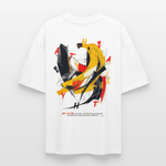 Quasaris, Banane, 1st | Blaster, Oversize Bio T-Shirt, Unisex - Weiß