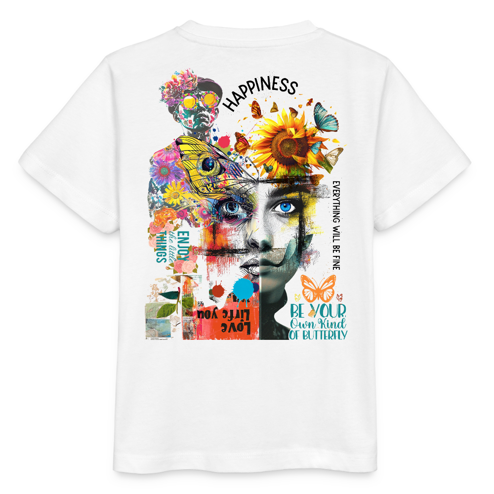 Verdantis, Blaue Augen, 1st | Kinder Bio T-Shirt - Weiß