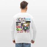 Orvathar, Fernseher, 1st | Roller, Unisex Bio-Sweatshirt - Weiß