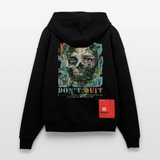 Persephi, Totenkopf, 1st | Heavyweight Oversized Bio Zip Hoodie, Unisex - SOLID BLACK